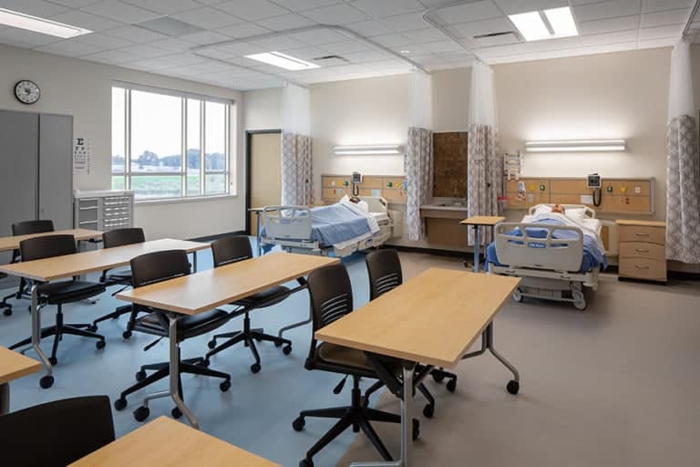 Madison College Goodman South Campus Nurse Lab and Classroom