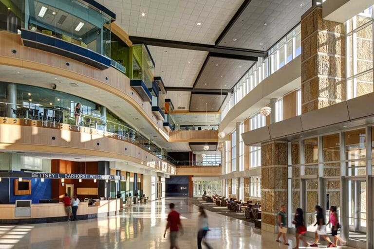 Madison College Student Achievement Center Lobby