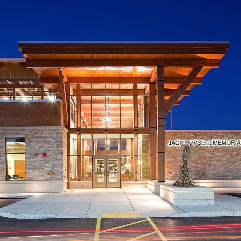 Jack Russell Memorial Library Entrance