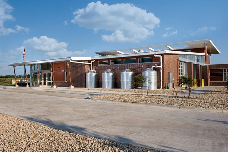 Madison Fire Station No. 12 Exterior and Rain Tanks