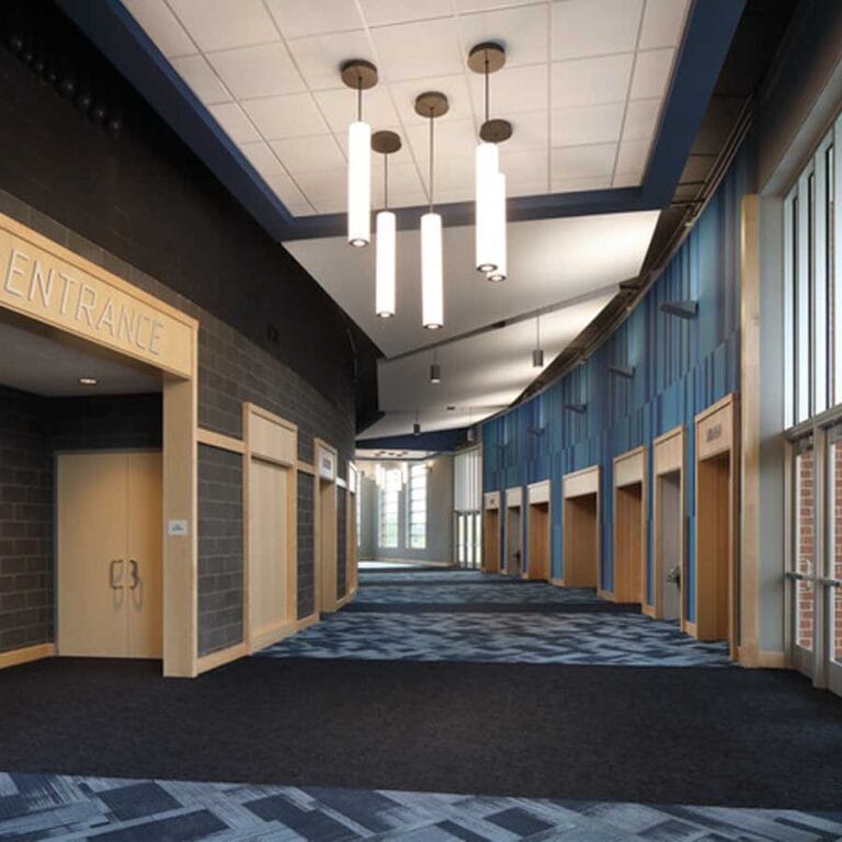 Oak Creek Franklin Joint School District High School Performing Arts Center Pre-Function Space