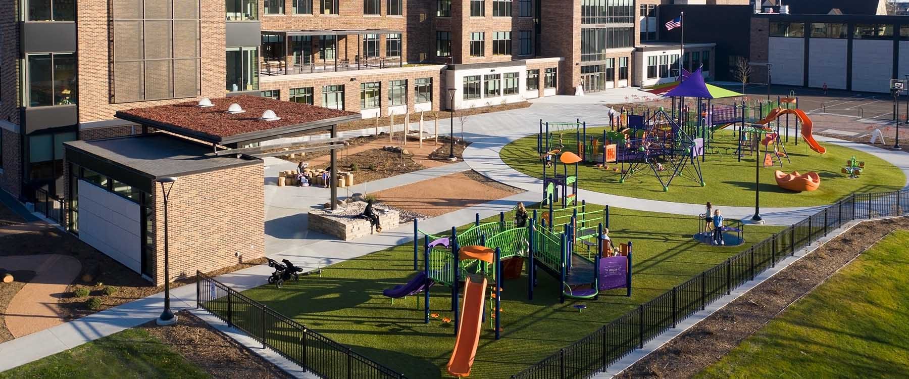 Wauwatosa School District Lincoln Elementary School Outdoor Classroom And Playground