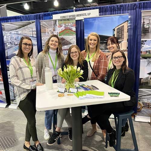 Megan Zeisemer, Shae Taylor, Jackie Johnson, Bryanna Pishion, Rachel Wahlin, and Nicole Dryden attend the Wisconsin State Education Convention