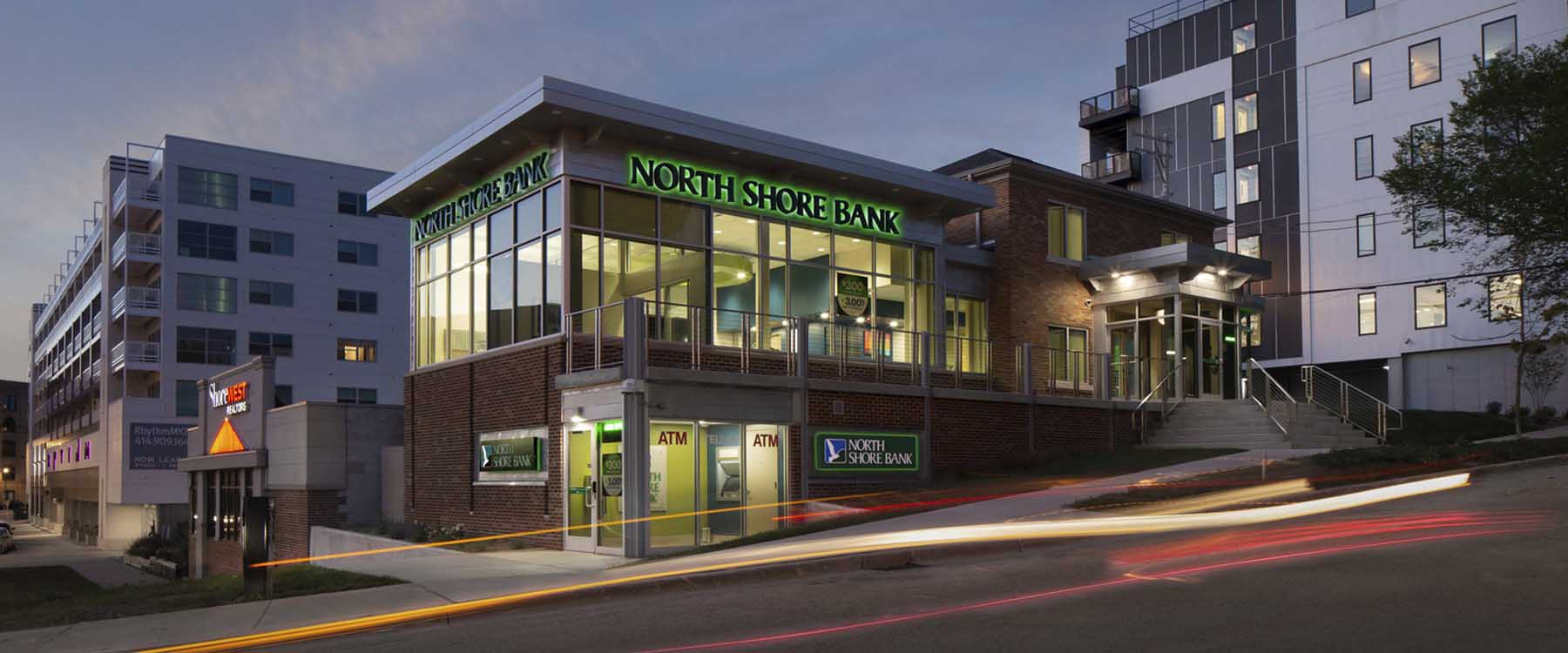 North Shore Bank at North End Exterior and Entrance